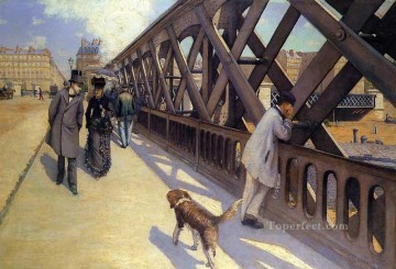 Gustave Caillebotte Painting - El Puente de Europa Gustave Caillebotte